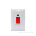 45A DP Switch White 250V connections and switches